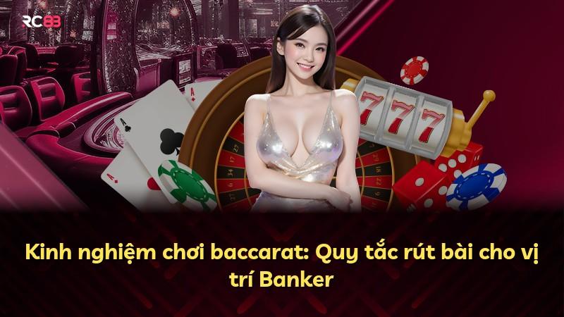 Kinh nghiệm chơi baccarat: Quy tắc rút bài cho vị trí Banker